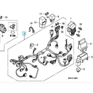 [純正部品] ワイヤーハーネス　スーパーカブ110(JA07)　メインハーネス　32100-KWV-020/32100-KWV-010/32100-KWV-000｜nanacompany