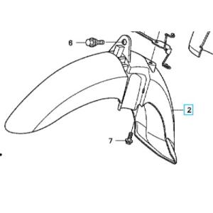 ホンダ（HONDA） [純正部品] フロントフェンダー 各色 スーパーカブ110