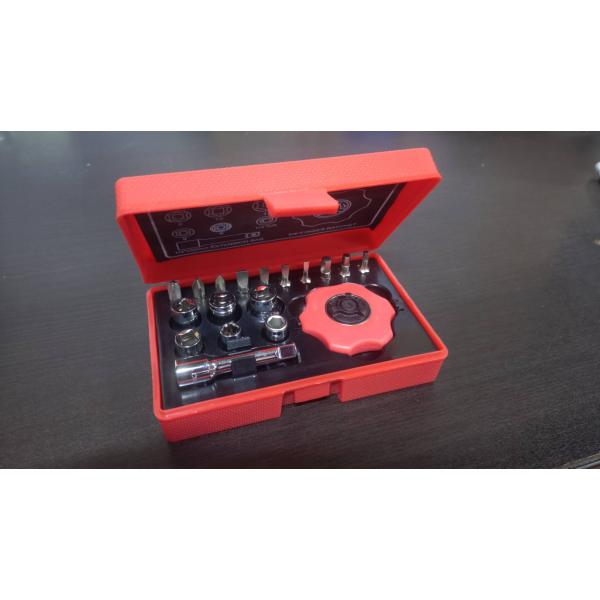 [PLOT(プロト)]　メンテナンス グリップラチェットセット　18pcs 　ソケット/ビット・ドラ...