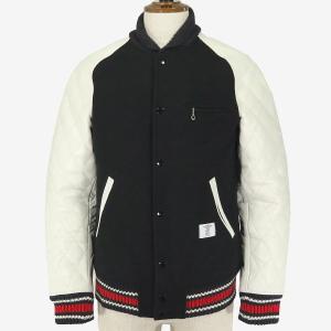 Wtaps Varsity Jacket Melton Toon スタジャン Black Toon Wtaps Varsity Jacket - Jackets Masters