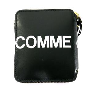 COMME des GARCONS コムデギャルソン HUGE LOGO ラウンドジップウォレット SA  2100HL  ブラック 黒｜nanainternational