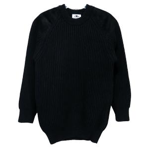 uniform experiment ユニフォームエクスペリメント 18AW BLACK SHEEP GUN PATCH CREW NECK KNIT UE-189086 ブラックシープガンパッチクルーネック｜nanainternational