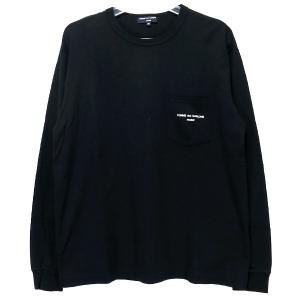 COMME des GARCONS HOMME コムデギャルソン オム 綿天竺 製品プリント L/S Tシャツ HD-T010 AD2019 ロンT｜nanainternational