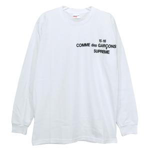 SUPREME シュプリーム × COMME des GARCONS SHIRT コムデギャルソン シャツ 15AW L/S TEE ロングスリーブ ロンT｜nanainternational