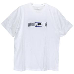 uniform experiment ユニフォームエクスペリメント × Fragment Design フラグメントデザイン 20SS LHR AIRLINE TAG TEE UE-200112｜nanainternational