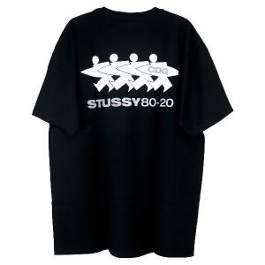 STUSSY ステューシー x COMME des GARCONS コムデギャルソン CDG SURFMAN TEE Tシャツ サーフマン ブラック 黒