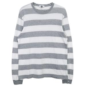 GOODENOUGH グッドイナフ BORDER TEE PACKS GE-138001(L/S) ボーダー ロングスリーブ Tシャツ ホワイト グレー ロンT 長袖｜nanainternational