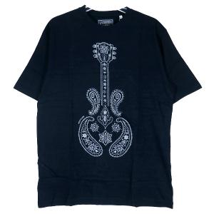 NEIGHBORHOOD ネイバーフッド x THE FOURNESS ザ フォーネス 15SS NF.GUITER/C-TEE.SS 151GFFNN-ST02S ギター Tシャツ インディゴ｜nanainternational