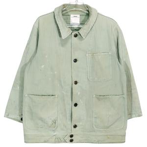 VISVIM ビズビム 18SS BENNY JKT CRASH (HERRINGBONE) 0118105013026 ベニージャケット クラッシュ ヘリンボーン アウター オリーブ