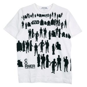 COMME des GARCONS SHIRT コムデギャルソン シャツ x STAR WARS スター ウォーズ SILHOUETTE TEE LJ-T001 AD2012 シルエット Tシャツ ホワイト ショートスリーブ｜nanainternational