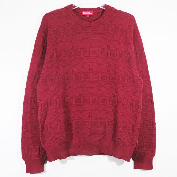 SUPREME シュプリーム 14SS COTTON JACQUARD SWEATER コットン ジ...