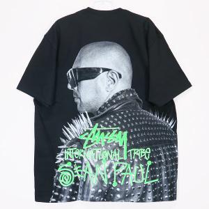 STUSSY ステューシー SEAN PAUL TEE ショーン ポール Tシャツ ブラック ショートスリーブ カットソー 半袖｜nanainternational