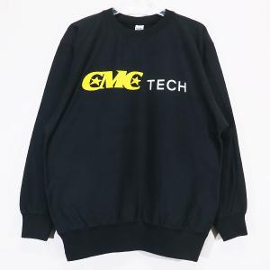 CHALLENGER チャレンジャー CMC TECH C/N SWEAT CLG-SW 023-009 テック クルーネック スウェットシャツ ブラック トップス トレーナー｜nanainternational