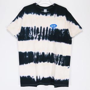 CHALLENGER チャレンジャー S/S TIE DYE BORDER TEE CLG-TS 023-013 ショートスリーブ タイダイ ボーダー Tシャツ ブラック 半袖｜nanainternational