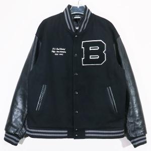 F.C.Real Bristol エフシーレアルブリストル 23AW VARSITY JACKET FCRB-232076 バーシティ ジャケット ブラック アウター スタジャン F.C.R.B.｜nanainternational