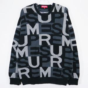 SUPREME シュプリーム 18AW BIG LETTERS SWEATER ビッグレター セータ...