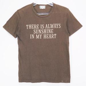 WACKO MARIA ワコマリア THERE IS ALWAYS SUNSHINE IN MY HEART TEE Tシャツ ショートスリーブ カットソー ブラウン｜nanainternational