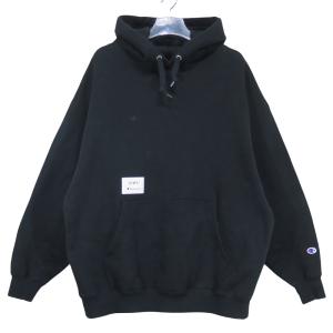 WTAPS ダブルタップス x Champion チャンピオン 23AW ACADEMY/HOODED/CTPL.CHAMPION 232HBCHD-CSM04S アカデミー フーデッド パーカー ブラック サイズL