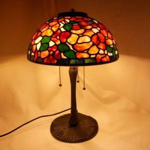 ティファニーランプ・チューリップ 14インチ : ステンドグラス