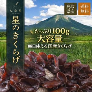 ポイント10%以上還元 乾燥きくらげ 100g 国産 鳥取県産 農薬不使用 肉厚 七金星 星のきくらげ 送料無料 Yahoo!ショッピング開店記念価格