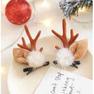 クリスマス限定(キッズサイズ)　サンタ　ベビーキッズヘアクリップ　ヘアピン 楽天市場】4個セット クリスマスヘアクリップ クリスマス ヘアピン