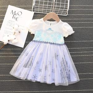 ラプンツェル 子供 ドレス ワンピース エルサ...の詳細画像1