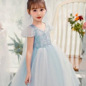 エルサ 風 ワンピース アナ雪 ハロウィン キ...の詳細画像3