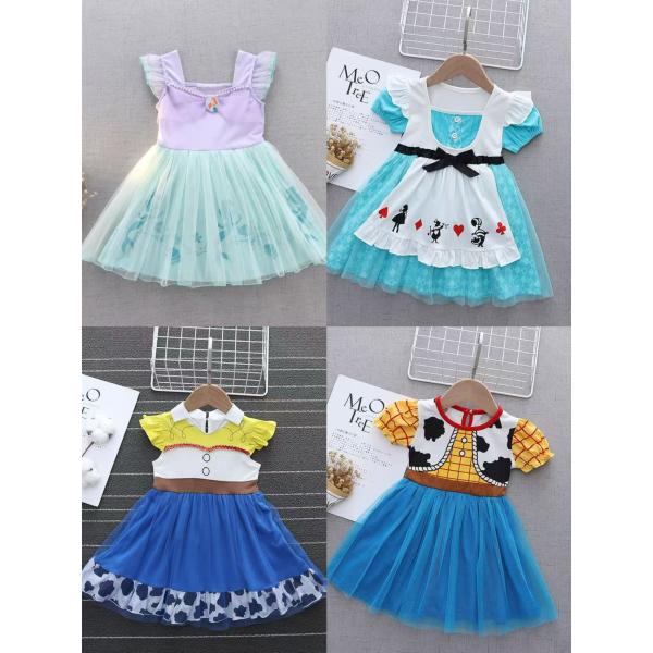 子供 ドレス アリエル ウッディ ジェシー アリス マーメイド  衣装 プリンセス ワンピース ドレ...