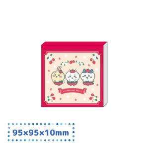 スクエアメモ いちごパンツ Strawberry Party ちいかわ ハチワレ