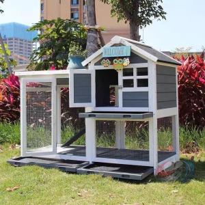 屋外 木製鶏小屋 屋外二層木製 ウサギケージ ウサギバニーケージ 犬猫 リスハムスター 晟恒中馳 チキン 小屋 アパートメントフラット 換気 ペット用品