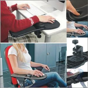 椅子装着用 チェアークッション アームレスト 肘掛け マウスパッド付 アーム オフィス 晟恒中馳 用品 省スペース リビング 一人暮らし 組立簡単 便利