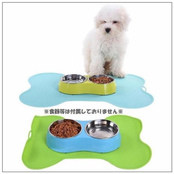 ペット用 犬用 ランチョンマット シリコン フードマット 洗える 滑り止めマット 汚れ防止 飛び散り...