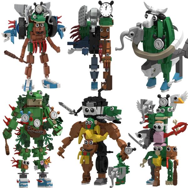 トゥントゥントゥンサフール ブロック 積み木 トゥントゥンサフール ロブスター ブラウン プラモデル...