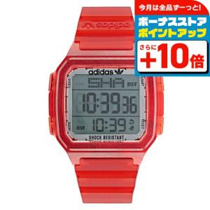 アディダス DIGITAL ONE GMT クオーツ 腕時計 ブランド メンズ レディース adidas AOST22051 デジタル レッド 赤