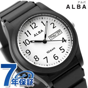 当店ならさらに+10倍 セイコー アルバ スポーツ クオーツ 腕時計 メンズ SEIKO ALBA AQPJ410 アナログ ホワイト ブラック 黒 記念品 プレゼント ギフト｜nanaple-ya