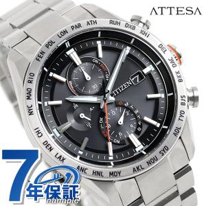 シチズン アテッサ エコドライブ ソーラー電波 チタン メンズ 腕時計 AT8181-63E CITIZEN アクトライン ブラック