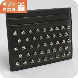 クリスチャン ルブタン カードケース コンパクト レディース ブランド Christian Louboutin 3165043 ブラック 定期入れ 高級 おしゃれ プレゼント 実用的