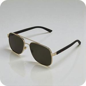 グッチ サングラス メンズ ブランド GUCCI GG0422S ゴールド - 最安値