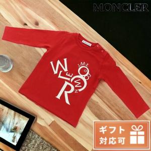 モンクレール ブランド Ｔシャツ カットソー ベビー 赤ちゃん Tシャツ MONCLER 8D70620 レッド系 ファッション 選べるモデル おしゃれ プレゼント ギフト｜nanaple-ya