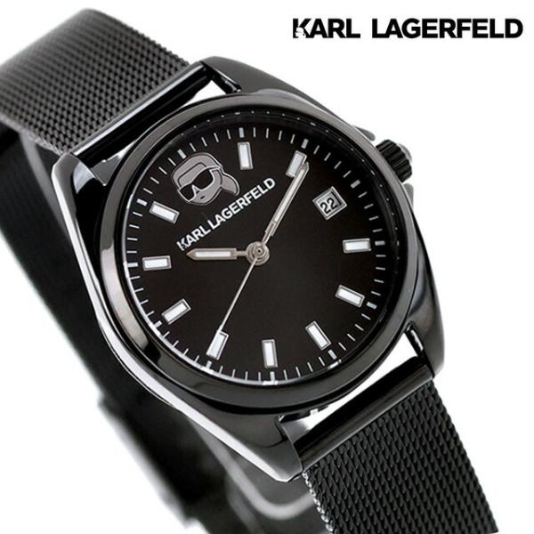 カール・ラガーフェルド ラウンド エッセンシャル クォーツ 電池式 腕時計 ブランド レディース K...