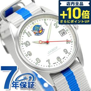 当店ならさらに+10倍 ケンテックス ブルーインパルス スタンダード 航空自衛隊 デイト 腕時計 ブランド メンズ レディース Kentex S806L-01 アナログ 白 日本製｜nanaple-ya