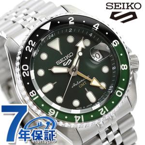 ほぼ未使用　SEIKO 5スポーツ SKX GMT SBSC017 腕時計 Seiko 5 Sports セイコー5 スポーツ SKX Series GMT 自動巻き 腕時計
