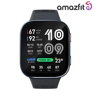 アマズフィット ビップ マックス ダークブルー Bip Max スマートウォッチ ブランド Bluetooth Amazfit SP170085-C116 デジタル ブラック ネイビー 黒
