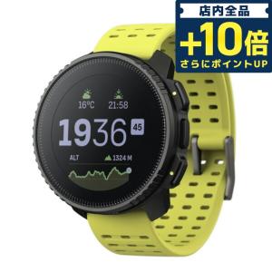 スント バーティカル ブラック ライム 充電式クオーツ スマートウォッチ メンズ レディース SUUNTO SS050864000 イエロー 記念品 プレゼント ギフト｜nanaple-ya