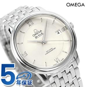 オメガ デビル プレステージ 36.8mm 自動巻き 機械式 クロノメーター 424.10.37.20.02.001 OMEGA メンズ 腕時計 ブランド スイス製 シルバー 新品 時計