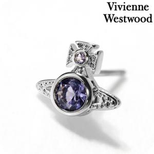 ヴィヴィアン ウエストウッド ピアス メンズ レディース Vivienne Westwood ロンドンオーブシングルピアス スタッド 62010239 02P676 シルバー パープル