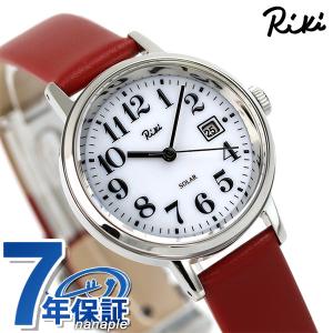 セイコー アルバ リキ 腕時計 スタンダード ソーラー レディース AKQD401 SEIKO ALBA Riki ホワイト×レッド