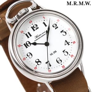 モントルロロイ ミリタリーウォッチ AN5740 Master Navigation Watch クオーツ 腕時計 ブランド メンズ M.R.M.W. AN5740-12H-WH アナログ ホワイト ブラウン 白｜nanaple