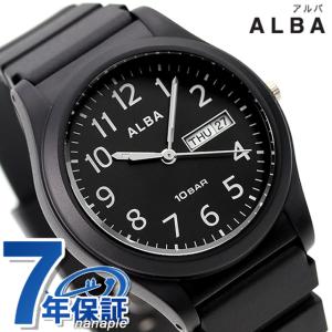 5/25はさらに+10倍 セイコー アルバ スポーツ クオーツ 腕時計 メンズ SEIKO ALBA AQPJ411 アナログ オールブラック 黒 記念品 ギフト 父の日 プレゼント 実用的｜nanaple