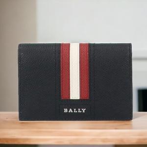 バリー ブランド IDカードケース メンズ カードケース BALLY タイク カード入れ 名刺入れ パスケース コンパクト レザー 6218025 ブラック おしゃれ プレゼント